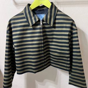 WOMENS PRADA MILANO JACQUARD STRIPED JACKET- impossible to find!